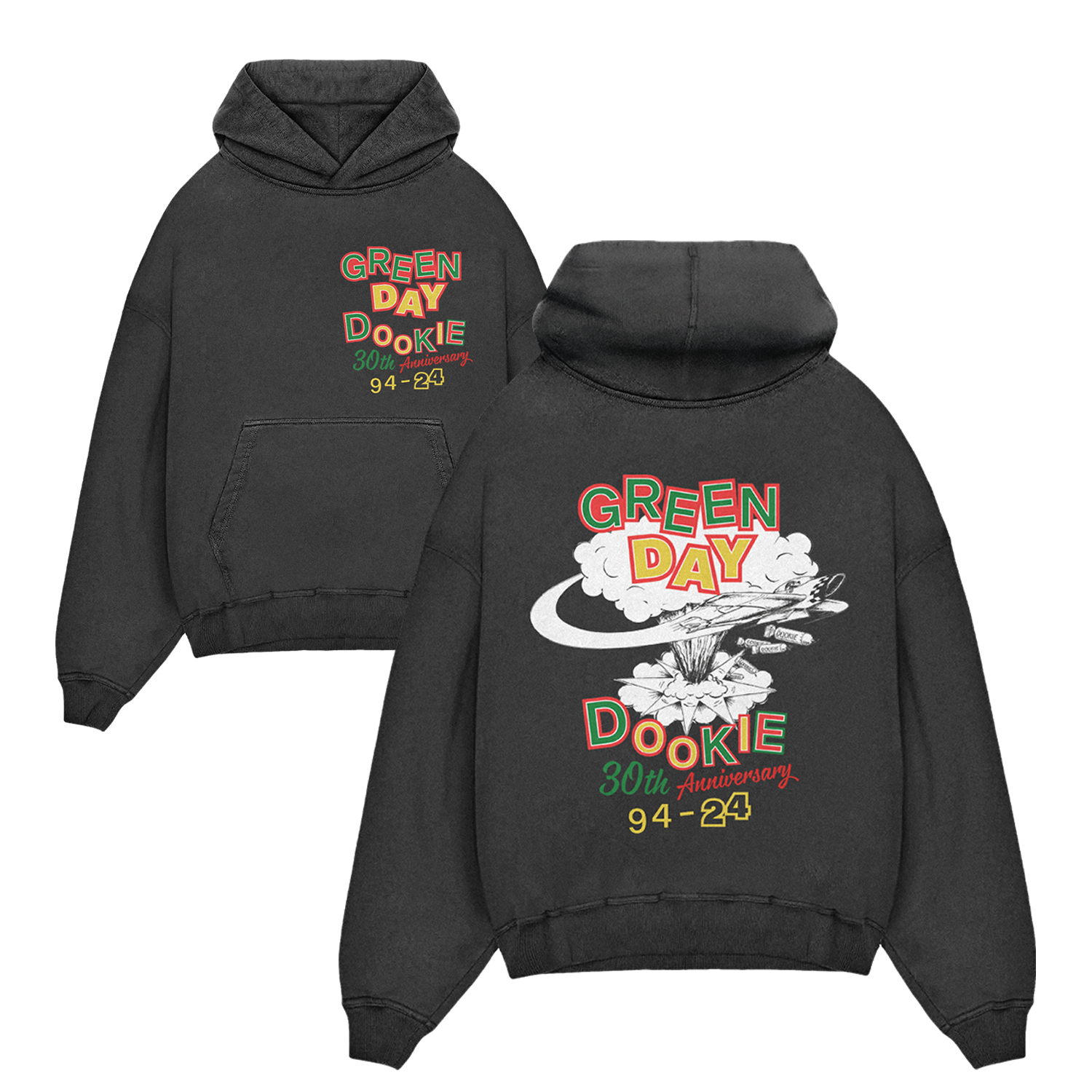 Dookie 30th Explosion Hoodie Green Day Official Store